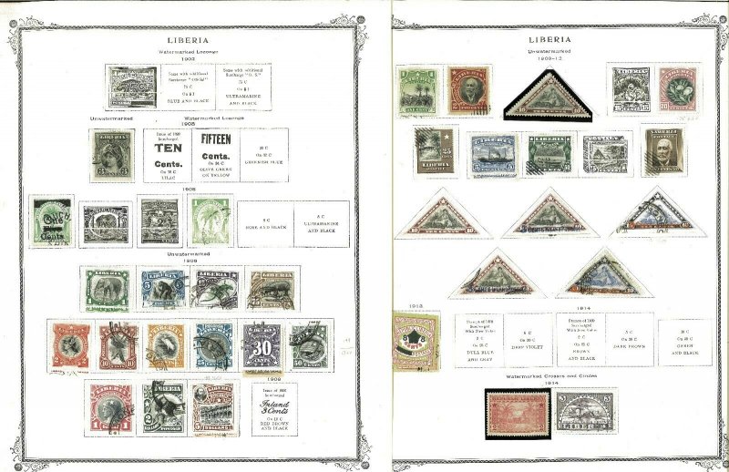 Liberia 1860-1974 M & U on Scott Specialty Pages.