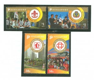 Singapore #1413-1416 Mint (NH) Single (Complete Set) (Scouts)