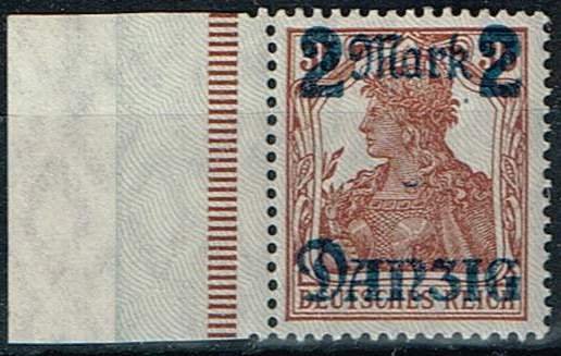 Danzig,Sc.#27 MNH, Germania ovpr. , cv. €12