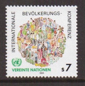 United Nations Vienna  #39  MNH 1984  population conference