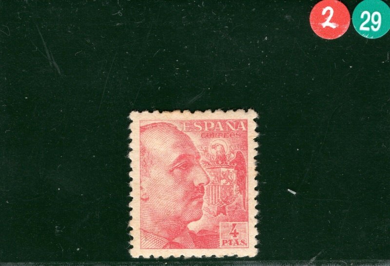SPAIN High Value Scott.704 4p Rose (1940) FRANCO Mint MM {samwells}2RGREEN29