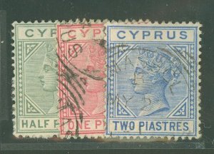 Cyprus #19a/21a-2a Used Multiple