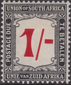 Sc# J7 South Africa 1914 - 1915 postage due 1/ issue MMH CV $77.50