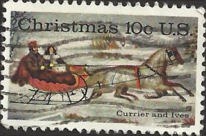 # 1551 USED CHRISTMAS CURRIER AND IVES