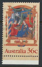 SG 1225  SC# 1159 Used  from booklet right (bottom) margin imperf  - Christmas 