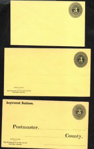 USA Post Office Offical Envelopes UO2 Mint