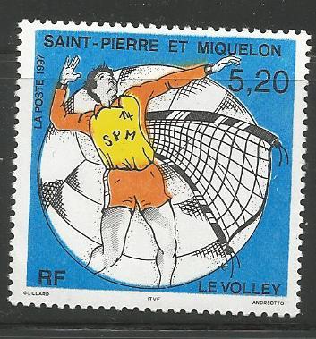 ST. PIERRE & MIQUELON 638, MNH STAMP, VOLLEYBALL