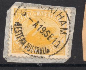 Western Australia Early Swan Type Town Postmark Fine Used 2d. 064455