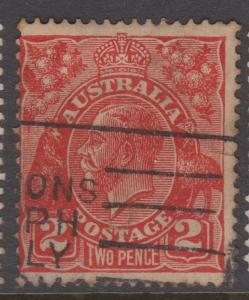 Australia KGV Sc#116 Used