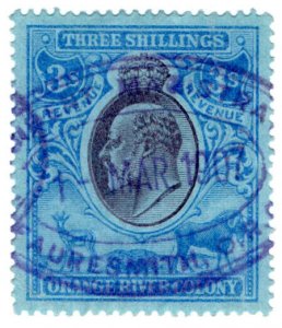 (I.B) Orange River Colony Revenue : Duty Stamp 3/-