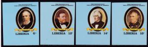 Liberia 1981 (10) U.S. Presidents from Series Imperf Abraham Lincoln VF/NH(**)