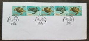 *FREE SHIP Malaysia Turtles 1995 Marine Life Ocean (FDC) *see scan