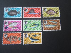 Ascension Islands 1968 Sc 118-125 fish set MNH