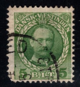 Danish West Indies DWI  Scott 43 used stamp Thinned