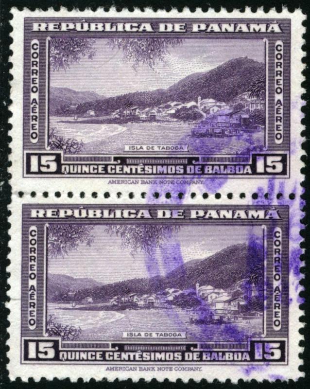 PANAMA #C76, USED PAIR , 1942 - PAN273