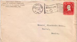 United States Pennsylvania Philadelphia, Pa. Station O 1904 American Flag Typ...