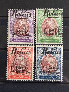 Iran / Persia Scott # 516-519 MNH 1911 stagecoach complete set