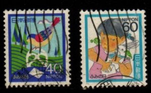 Japan - #1677 -1678  1986 Letter Writing Day set/2 - Used
