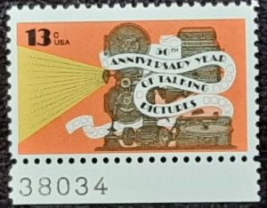 US Scott # 1727; MNH, og; 13c Talking Pictures from 1977; F/VF