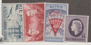 Ross Dependency - New Zealand Scott #L1-L4 Stamp - Mint Set