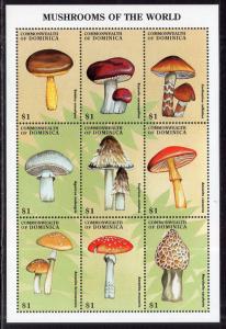 Dominica 2051 Mushrooms Souvenir Sheet MNH VF