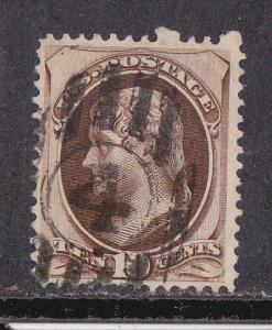U.S. # 161,  10 cent Jefferson, Used