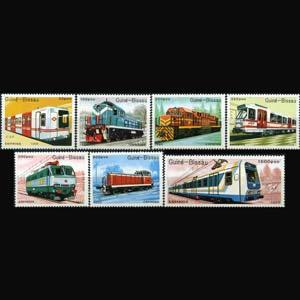 GUINEA-BISSAU 1989 - Scott# 795-801 Trains Set of 7 NH
