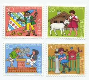 Switzerland-Scott's # B509-B512 Childrens Stories - M NH