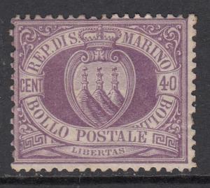 SAN MARINO - Sassone n. 7a MH* cv 1450$  FINE CENTERED