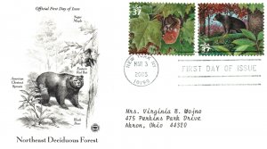 US FIRST DAY COVERS NORTHEAST DECIDUOUS FOREST SET OF 10 PCS STAMPS 2005