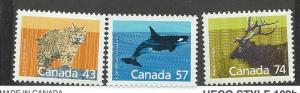 Canada #1170, 1173 & 1177  (MNH) CV $4.85