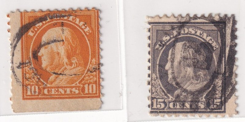 U.S. Stamp - 16 Early Issues with Oval Cancels – Columbians, Bison, Jefferson ++