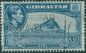 Gibraltar 19838 SG125b 3d blue Europa Point KGVI FU