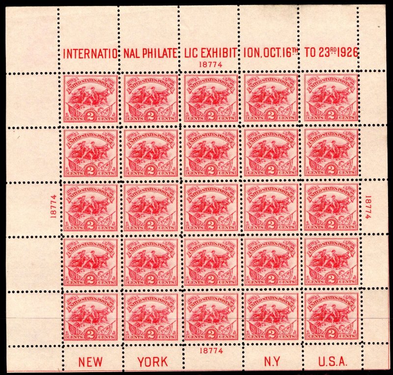 US Stamp #630 IPE Souvenir Sheet UNUSED NO GUM SCV $275 (as hinged)