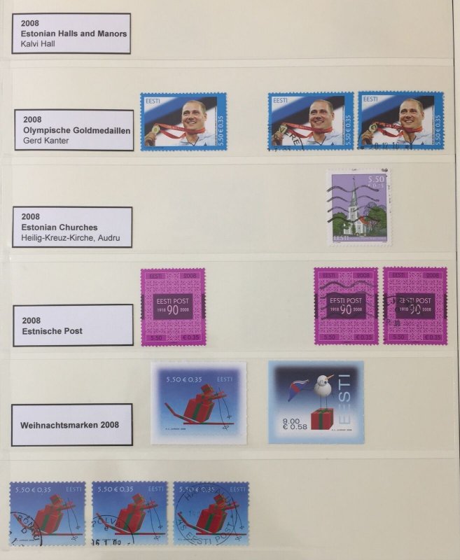 Estonia 2007/2010 MNH Used Covers (65+)  SK621