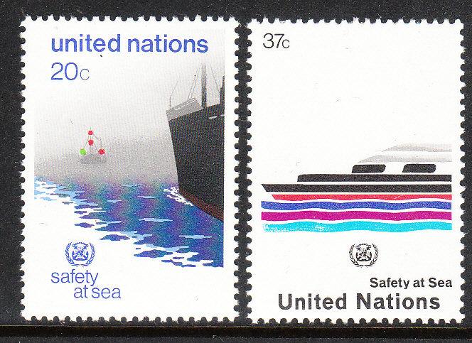 394-95 United Nations 1983 Safety at Sea MNH