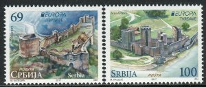 1123 SERBIA 2017 - Europa - Castles - Maglic - Smederevo - MNH Set