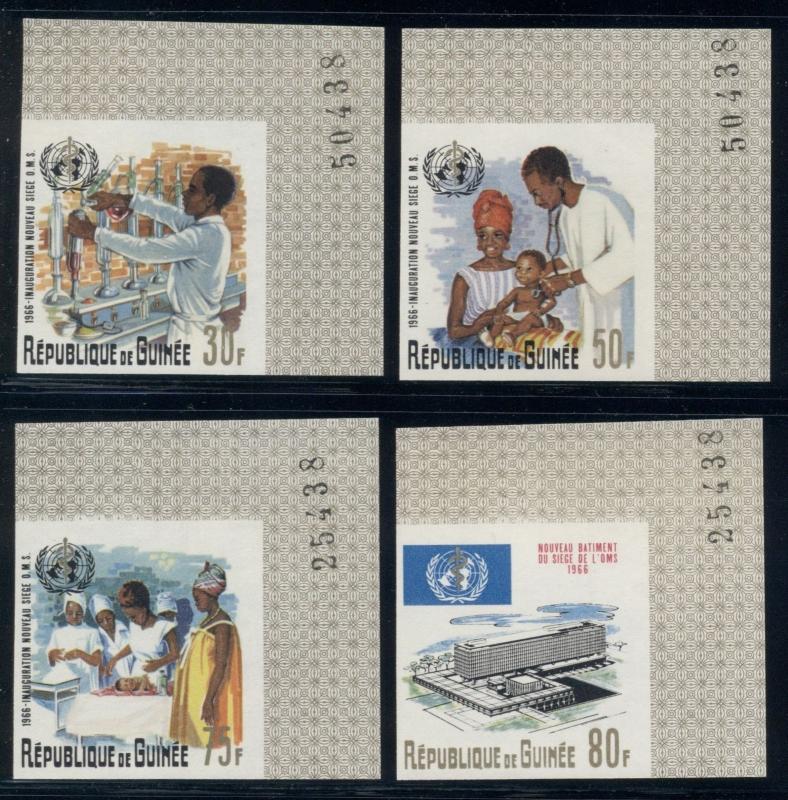 Guinea Scott #449-452 MNH IMPERF WHO MEDICAL $$