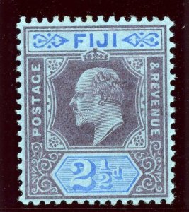 Fiji 1903 KEVII 2½d dull purple & blue/blue MLH. SG 107. Sc 62.