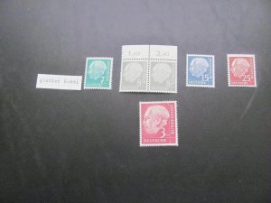 GERMANY 1954  MNH LOT SMOOTHER GUM (130)