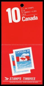 Canada Scott BK112 Complete Booklet, Slater Paper (1989) Mint NH VF M