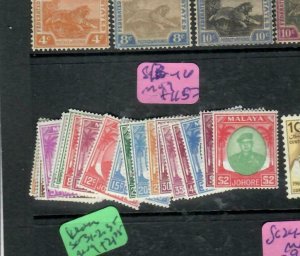 MALAYA  JOHORE  (P0112B)    SULTAN  SETT TO $2.00    SG 133-146   MOG 