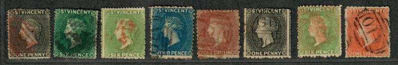 St. Vincent Sc#14a-23 Used/F, Partial Set, Cv. $684.50