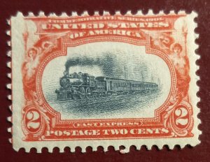 US Scott #295 MNH-OG Iron LOCOMOTIVE VF Stamp 1901