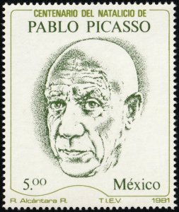 ✔️ MEXICO 1981 - PABLO PICASSO ART PAINTER - Sc. 1251 MNH ** [01PM2]