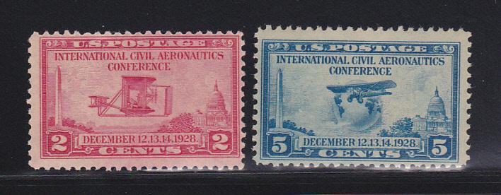 United States 649-650 Set MNH Planes (A)