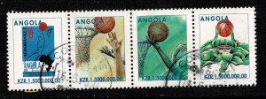 Angola #1081a-d used strip
