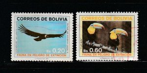 Bolivia 742, 747 U Animals (B)