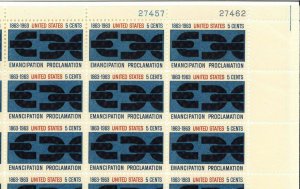 1963 US#1233 Emancipation Proclamation  Sheet of 50 - OGNH - VF - $12.50 (E#171)