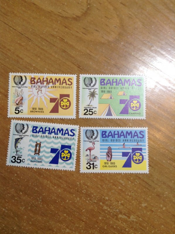 Bahamas  #  572-75  MNH